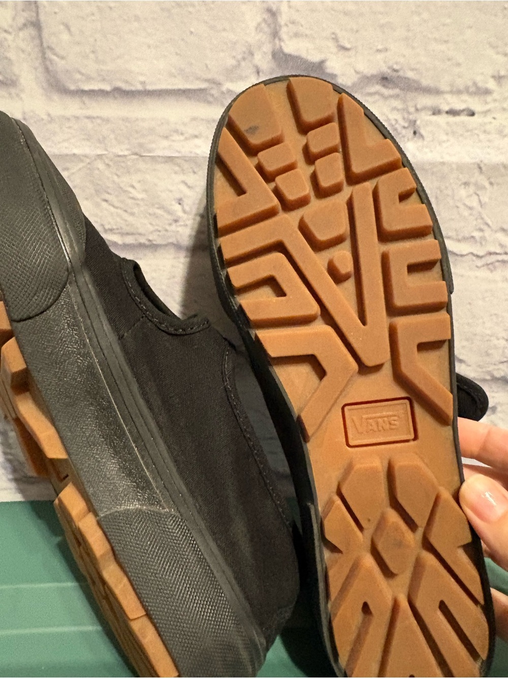 Vans Black Style 93 Mary Jane Lugged Sole Shoes with Heart Buckle Size 6.5 - Picture 9 of 11